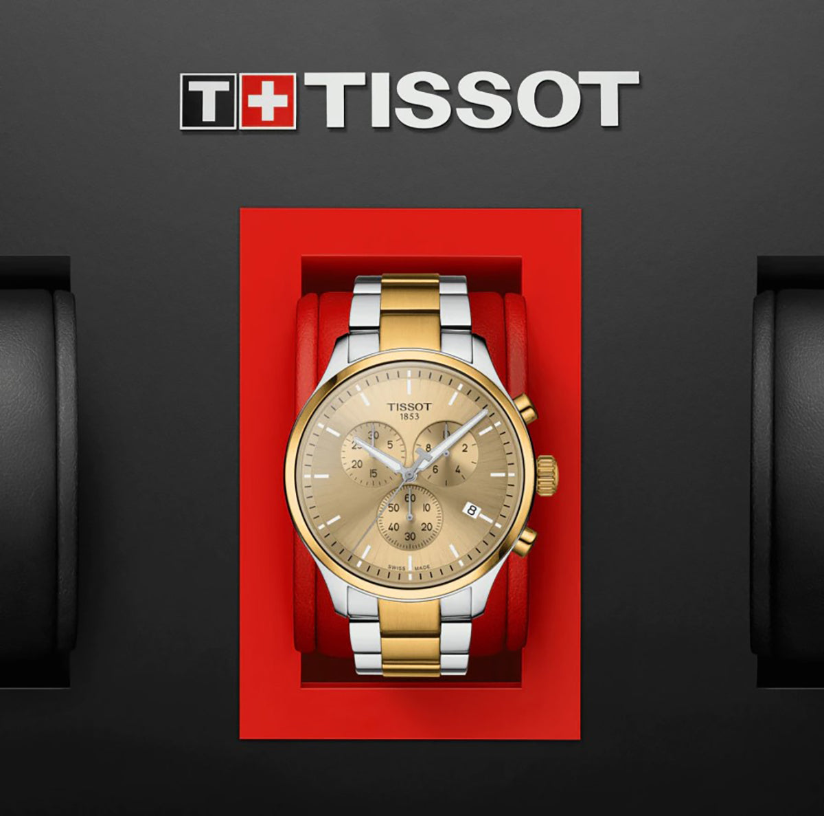  Shop Authentic Tissot T Sport Chrono XL Classic Gold Dial Two Tone Steel Strap Watch for Men - T116.617.22.021.00 - Luxxuri