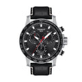  Shop Authentic Tissot Supersport Chrono Black Dial Black Leather Strap Watch for Men - T125.617.16.051.00 - Luxxuri