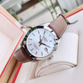  Shop Authentic Tissot Gentleman Powermatic 80 Silicium Silver Dial Brown Leather Strap Watch For Men - T127.407.16.031.00 - Luxxuri