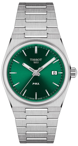  Shop Authentic Tissot PRX Quartz Green Dial Steel Silver Steel Strap Watch for Men - T137.410.11.081.00 - Luxxuri