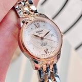  Shop Authentic Tissot Le Locle Automatic Lady Silver Dial Two Tone Steel Strap Watch For Women - T41.2.183.16 - Luxxuri