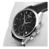  Shop Authentic Tissot T Classic Tradition Chronograph Black Dial Black Leather Strap Watch For Men - T063.617.16.057.00 - Luxxuri