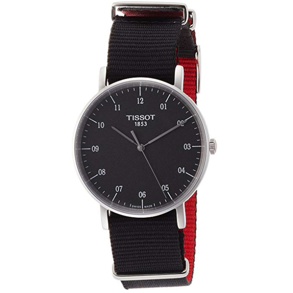  Shop Authentic Tissot Everytime Medium Black Dial Black NATO Strap Watch For Men - T109.410.17.077.00 - Luxxuri