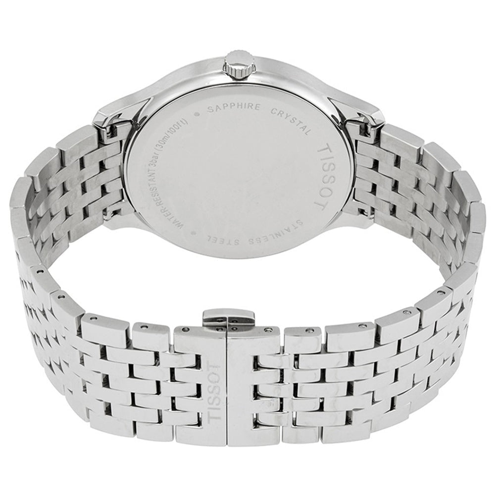Tissot T Classic Tradition Black Dial Silver Steel Strap Watch For Men - T063.610.11.057.00