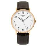  Shop Authentic Tissot T Classic Everytime White Dial Black Leather Strap Watch For Men - T109.610.36.032.00 - Luxxuri