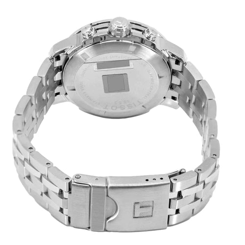  Shop Authentic Tissot PRC 200 Chronograph Quartz Blue Dial Silver Steel Strap Watch For Men - T114.417.11.047.00 - Luxxuri