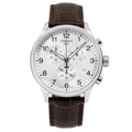  Shop Authentic Tissot T Sport Chrono XL Classic Silver Dial Brown Leather Strap Watch For Men - T116.617.16.037.00 - Luxxuri