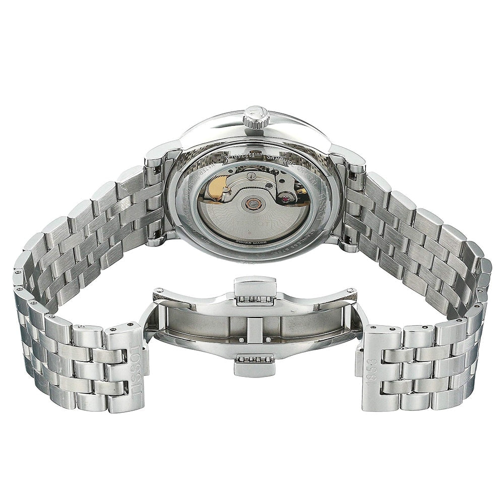  Shop Authentic Tissot T Classic Carson Premium Powermatic 80 Black Dial Silver Steel Strap Watch For Men - T122.407.11.051.00 - Luxxuri