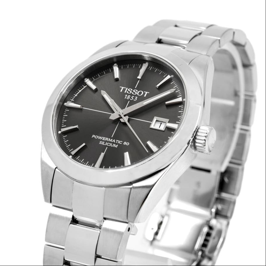  Shop Authentic Tissot Gentleman Powermatic 80 Silicium Black Dial Silver Steel Strap Watch For Men - T127.407.11.061.01 - Luxxuri
