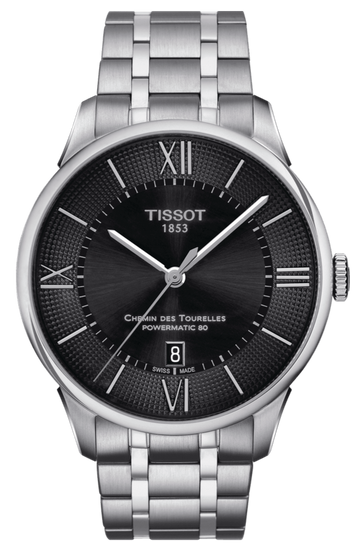  Shop Authentic Tissot Chemin Des Tourelles Powermatic 80 Black Dial Silver Steel Strap Watch For Men - T099.407.11.058.00 - Luxxuri