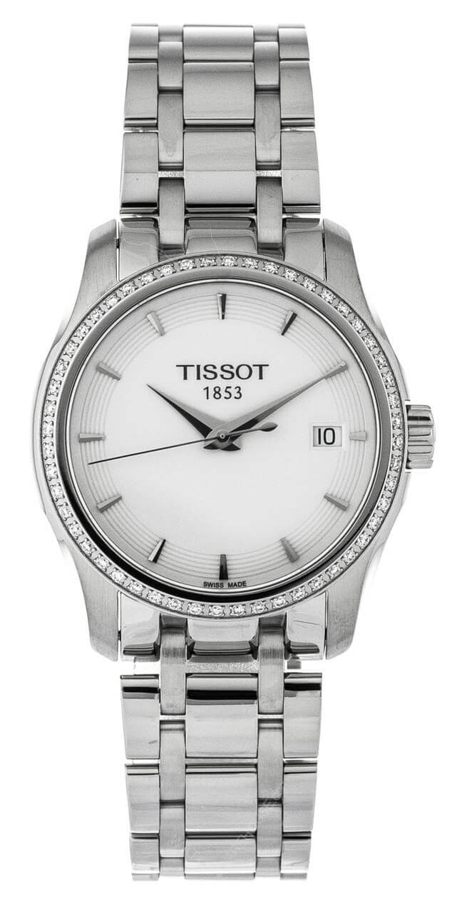  Shop Authentic Tissot T Trend Couturier Lady White Dial Watch For Women - T035.210.61.011.00 - Luxxuri