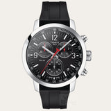  Shop Authentic Tissot PRC 200 Chronograph Black Dial Black Rubber Strap Watch for Men - T114.417.17.057.00 - Luxxuri