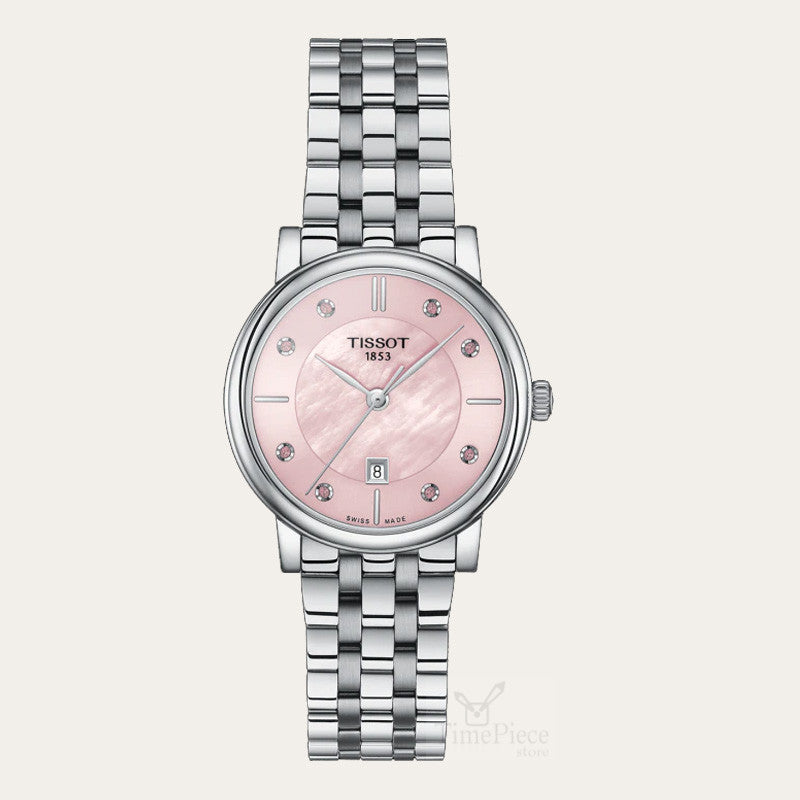  Shop Authentic Tissot T Classic Carson Premium Pink Dial Silver Steel Strap Watch for Women - T122.210.11.159.00 - Luxxuri