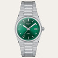 Tissot PRX Quartz Green Dial Steel Silver Steel Strap Watch for Men - T137.410.11.081.00