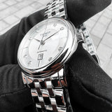  Shop Authentic Tissot Carson Premium Automatic Lady Diamonds Silver Dial Silver Steel Strap Watch for Women - T122.207.11.036.00 - Luxxuri