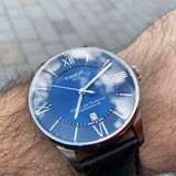  Shop Authentic Tissot Chemin Des Tourelles Powermatic 80 Blue Dial Blue Leather Strap Watch for Men - T099.407.16.048.00 - Luxxuri