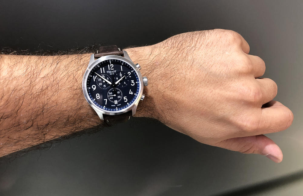  Shop Authentic Tissot Chrono XL Vintage Blue Dial Brown Leather Strap Watch For Men - T116.617.16.042.00 - Luxxuri