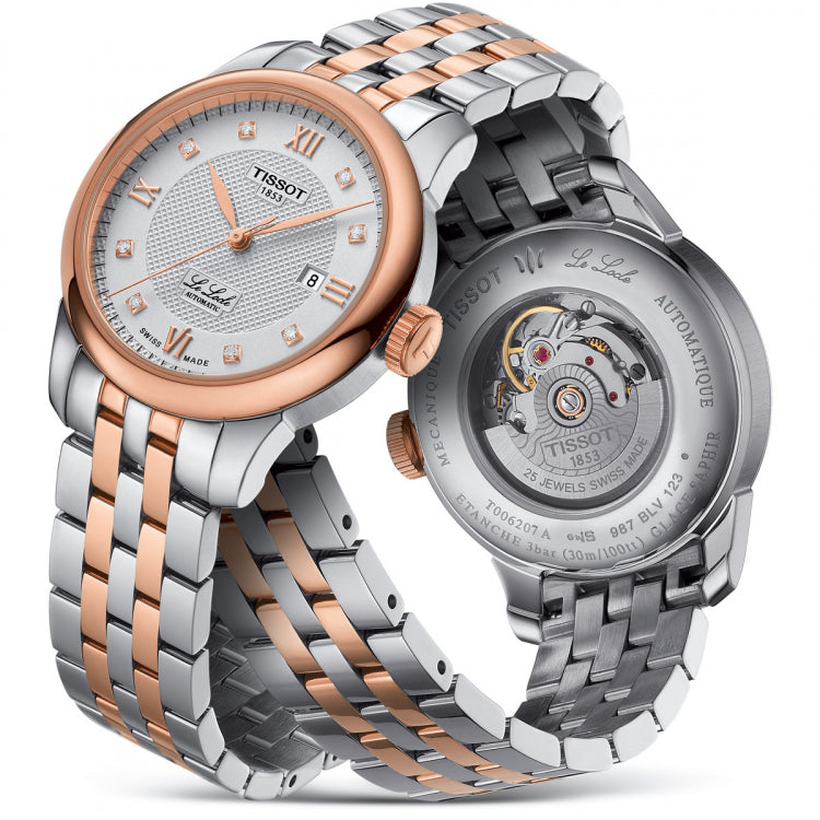  Shop Authentic Tissot T Classic Le Locle Automatic Silver Dial Two Tone Steel Strap Watch For Women - T006.207.22.038.00 - Luxxuri