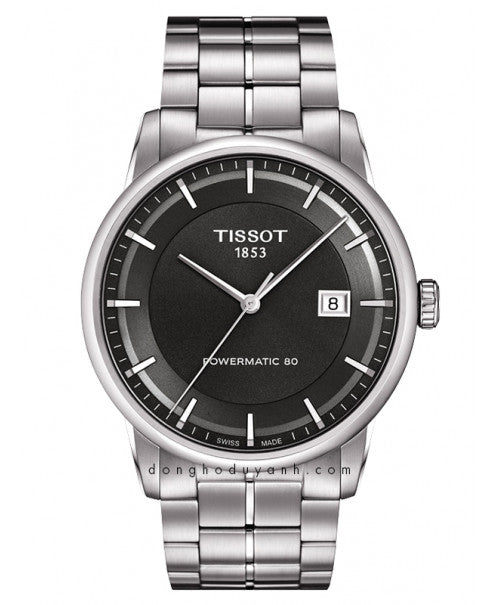  Shop Authentic Tissot Luxury Powermatic 80 Grey Dial Silver Steel Strap Watch for Men - T086.407.11.061.00 - Luxxuri