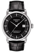  Shop Authentic Tissot T Classic Luxury Powermatic 80 Black Dial Black Leather Strap Watch For Men - T086.408.16.051.00 - Luxxuri