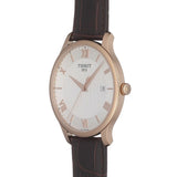  Shop Authentic Tissot T Classic Tradition White Dial Brown Leather Strap Watch For Men - T063.610.36.037.00 - Luxxuri