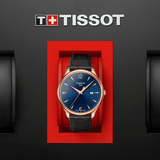  Shop Authentic Tissot T Classic Tradition Blue Dial Brown Leather Strap Watch For Men - T063.610.36.047.00 - Luxxuri