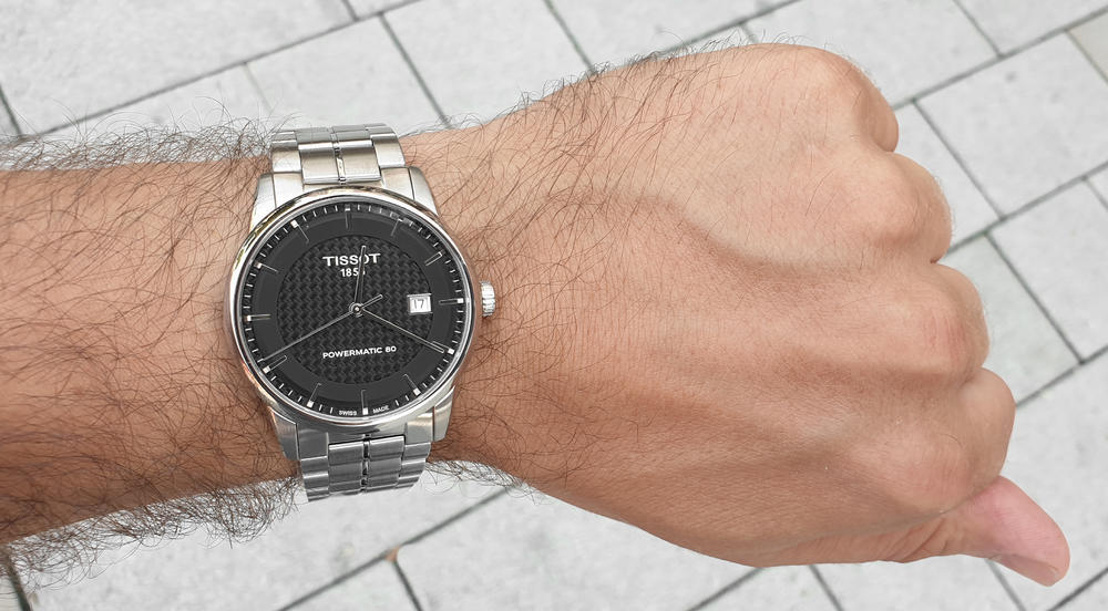  Shop Authentic Tissot Luxury Powermatic 80 Black Dial Silver Steel Strap Watch for Men - T086.407.11.201.02 - Luxxuri