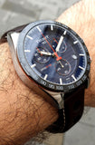  Shop Authentic Tissot PRS 516 Chronograph Blue Dial Brown Leather Strap Watch For Men - T100.417.16.041.00 - Luxxuri
