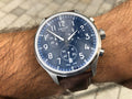  Shop Authentic Tissot Chrono XL Vintage Blue Dial Brown Leather Strap Watch For Men - T116.617.16.042.00 - Luxxuri