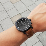  Shop Authentic Tissot Supersport Chrono Black Dial Brown Leather Strap Watch for Men - T125.617.36.051.01 - Luxxuri