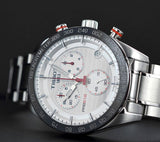  Shop Authentic Tissot T Sport PRS 516 Chronograph White Dial Silver Steel Strap Watch For Men - T100.417.11.031.00 - Luxxuri
