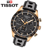  Shop Authentic Tissot PRS 516 Chronograph Black Dial Black Leather Strap Watch For Men - T100.417.36.051.00 - Luxxuri