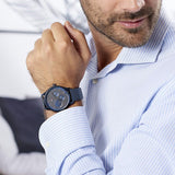  Shop Authentic Tommy Hilfiger Damon Quartz Blue Dial Blue Mesh Bracelet Watch for Men - 1791421 - Luxxuri