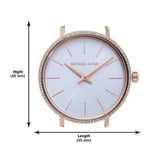  Shop Authentic Michael Kors Pyper Three Hand White Dial Black Leather Strap Watch For Women - MK2835 - Luxxuri