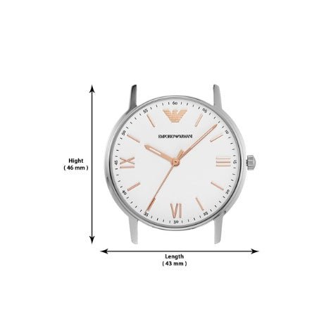  Shop Authentic Emporio Armani Herren White Dial Brown Leather Strap Watch For Men - AR11103 - Luxxuri