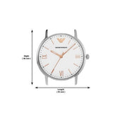  Shop Authentic Emporio Armani Herren White Dial Brown Leather Strap Watch For Men - AR11103 - Luxxuri