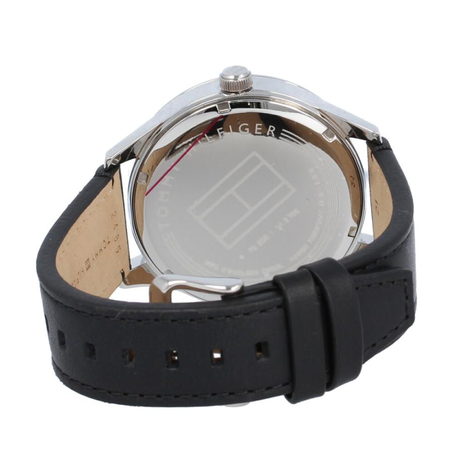  Shop Authentic Tommy Hilfiger Spencer Skeleton Black Dial Black Leather Strap Watch for Men - 1791641 - Luxxuri