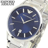  Shop Authentic Emporio Armani Renato Blue Dial Silver Steel Strap Watch For Men - AR2477 - Luxxuri
