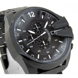  Shop Authentic Diesel Mega Chief Chronograph Black Steel Strap Watch For Men - DZ4283 - Luxxuri