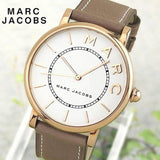  Shop Authentic Marc Jacobs Roxy White Dial Cement Brown Leather Strap Watch for Women - MJ1533 - Luxxuri