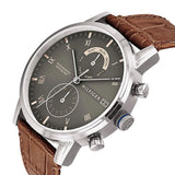  Shop Authentic Tommy Hilfiger Kane Grey Dial Brown Leather Strap Watch for Men - 1710398 - Luxxuri