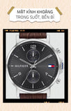 Shop Authentic Tommy Hilfiger Daniel Grey Dial Brown Leather Strap Watch for Men - 1710416 - Luxxuri