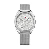  Shop Authentic Tommy Hilfiger Mia Silver Dial Silver Mesh Bracelet Watch for Men - 1781628 - Luxxuri
