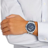  Shop Authentic Tommy Hilfiger Decker Quartz Blue Dial Silver Steel Strap Watch for Men - 1791348 - Luxxuri