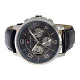  Shop Authentic Tommy Hilfiger Keagan Quartz Grey Dial Black Leather Strap Watch for Men - 1791289 - Luxxuri