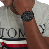  Shop Authentic Tommy Hilfiger Classic Chronograph Black Dial Black Steel Strap Watch For Men - 1710494 - Luxxuri
