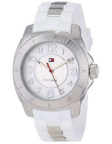 Tommy Hilfiger K2 White Dial White Rubber Strap Watch for Women - 1781306