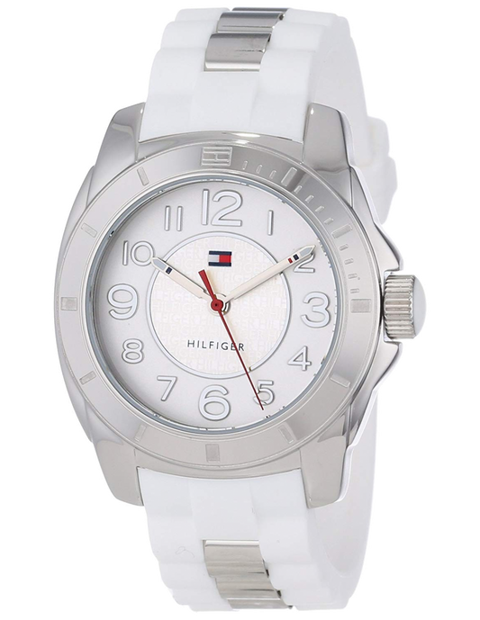 Tommy Hilfiger K2 White Dial White Rubber Strap Watch for Women - 1781306