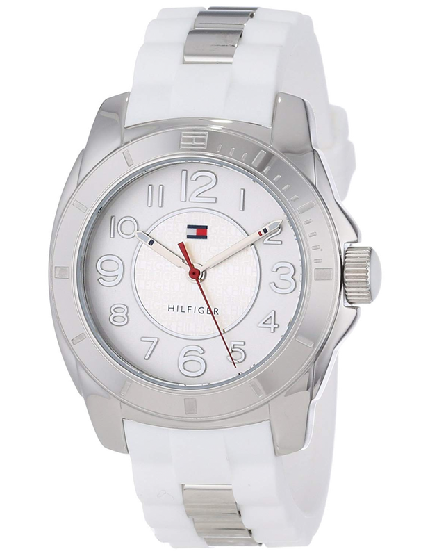  Shop Authentic Tommy Hilfiger K2 White Dial White Rubber Strap Watch for Women - 1781306 - Luxxuri