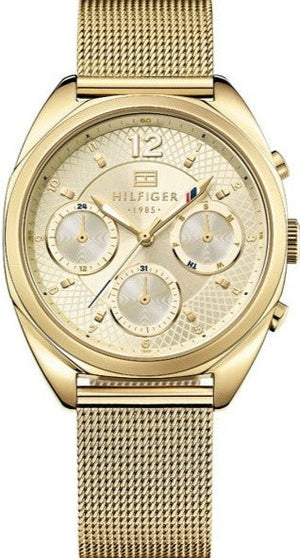  Shop Authentic Tommy Hilfiger Mia Gold Dial Gold Mesh Bracelet Watch for Women - 1781488 - Luxxuri
